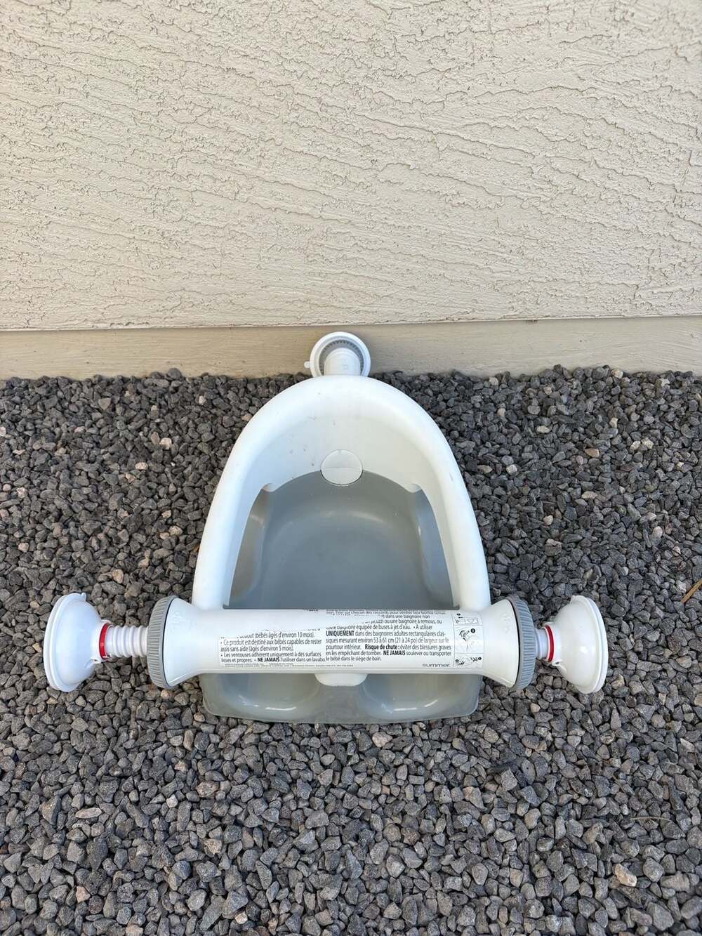 Summer Infant My Bath Seat Baby Bathtub Seat with Suction Cups - Grey/White